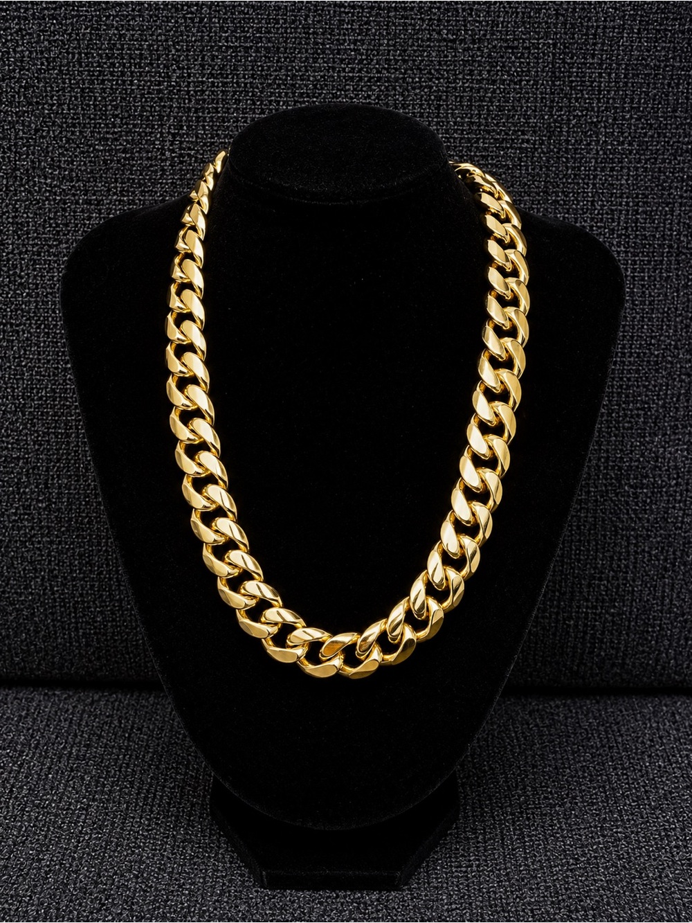 Gold Cuban Link Chain Necklace for Men